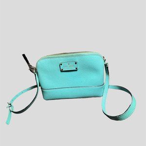Kate Spade Wellesley Hanna baby blue leather crossbody purse